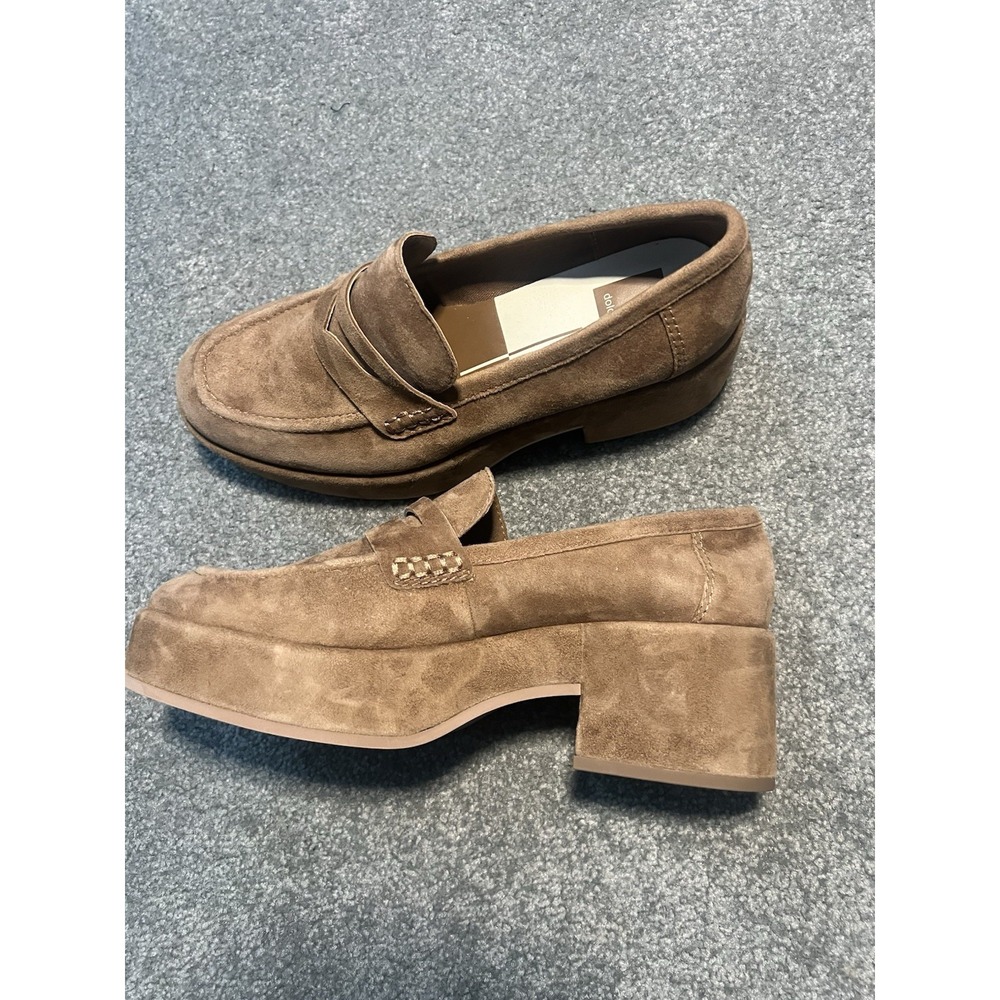 Dolce Vita Womens Yanni Suede Platform Penny Loafer Sz 8 - Picture 8 of 11